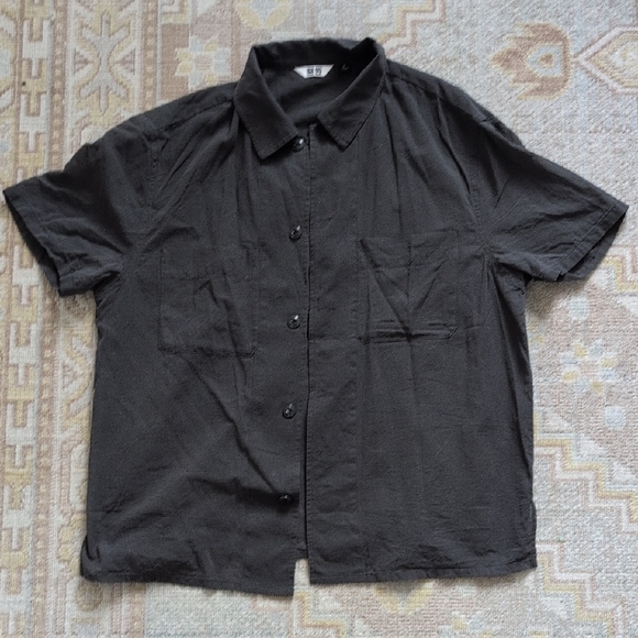 Uniqlo U Semi Sheer Blouse - Picture 1 of 4